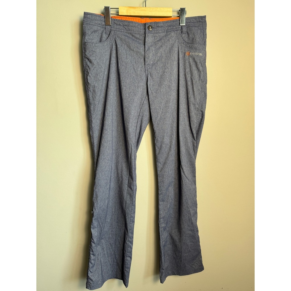 Cloudveil Hiking Pants Gray Roll Up Hem Gorpcore Outdoor Womens Large Trail Tech